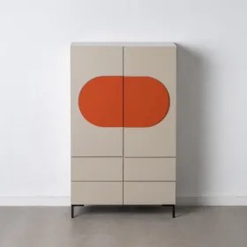 Bufete NECTO Oranžs Pelēkbrūns Dzelzs Koks MDF 75 x 41,8 x 123 cm