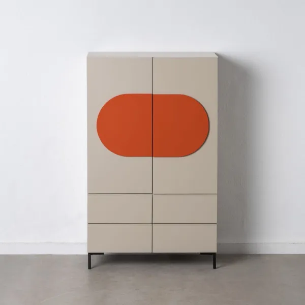 Устройство NECTO Оранжевый Бежевый Железо Деревянный MDF 75 x 41,8 x 123 cm