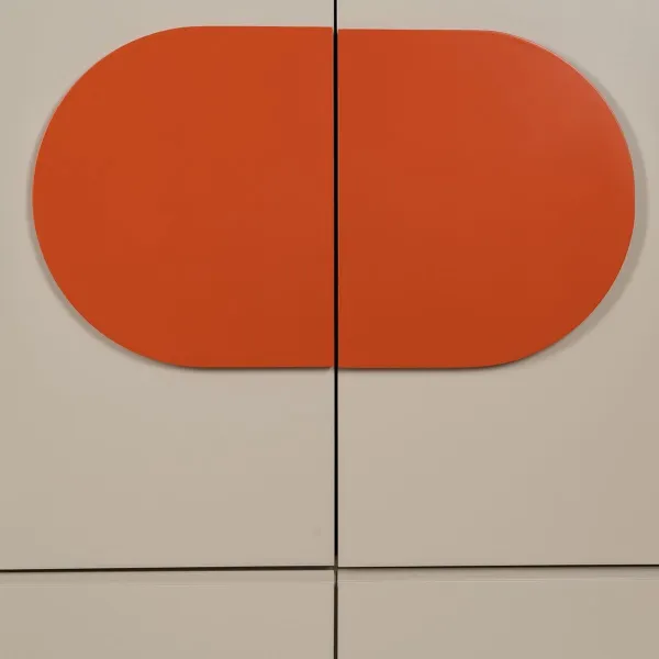 Indauja NECTO Oranžinė Rusva Geležis Medžio MDF 75 x 41,8 x 123 cm