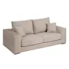 Sohva Beige Kuitu mänty Vaahtokumi 206 x 88 x 100 cm
