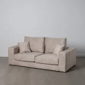 Dīvāns Bēšs Šķiedra Priede Putas 206 x 88 x 100 cm