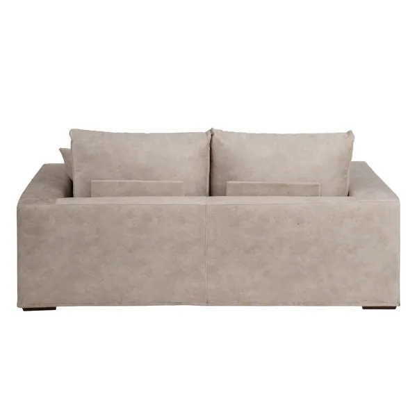 Sohva Beige Kuitu mänty Vaahtokumi 206 x 88 x 100 cm