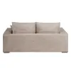 Sofa Rusvai gelsva Pluošta pušis Porolonas 206 x 88 x 100 cm