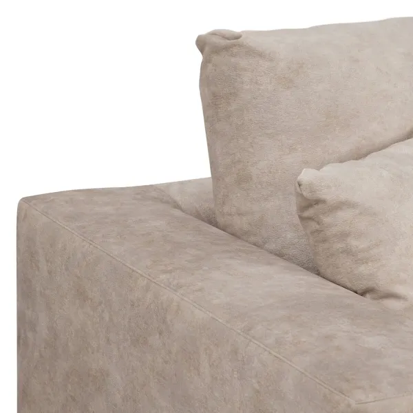 Sofa Rusvai gelsva Pluošta pušis Porolonas 206 x 88 x 100 cm