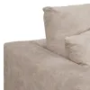 Sofa Rusvai gelsva Pluošta pušis Porolonas 206 x 88 x 100 cm
