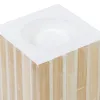 Подсвечник Бежевый Бамбук Деревянный MDF 10,5 x 10,5 x 10,5 cm