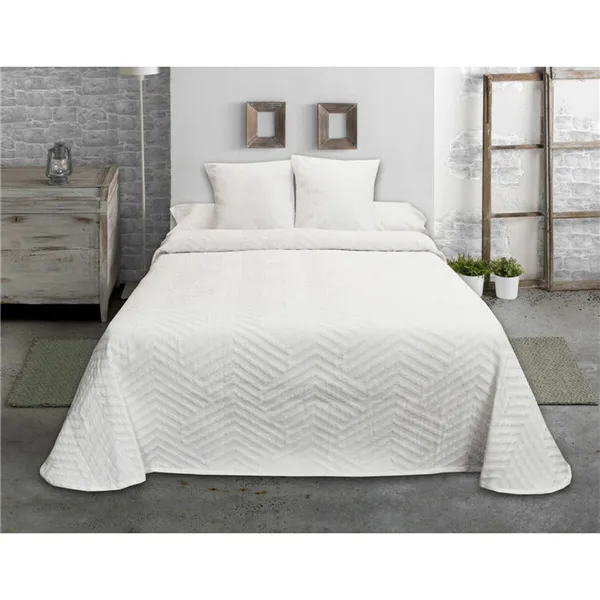 Bedspread (quilt) Hosteline ESPIGA White Single (1 Piece)