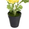 Decorative Plant Polyester Polyethylene Iron Flower 9,5 x 9,5 x 29 cm