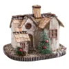 Nativity Scene Accessory Multicolour Polyfoam Natural Fibre House Church 30 X 24 X 22 CM