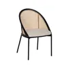 Dining Chair Black Natural 54 x 49 x 82,3 cm