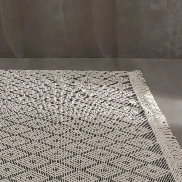 Paklājs Balts Melns 200 x 300 x 1 cm