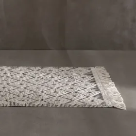 Matto Valkoinen Musta 80 x 150 x 1 cm