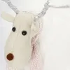 Рождественский олень, фигурка 48 см, светящийся белый лось