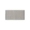 Carpet White Black 80 x 150 x 1 cm