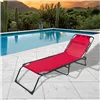 Sun-lounger Marbueno 10000 Red 190 x 27 x 58 cm