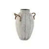 Vase Home ESPRIT White Metal Rope 20 x 20 x 33 cm