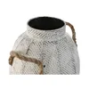 Vase Home ESPRIT White Metal Rope 20 x 20 x 33 cm