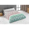 Duvet cover set Hosteline TRIPOLI Green King size 2 Pieces