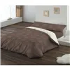 Duvet cover set Hosteline LIENZO Brown Double 2 Pieces