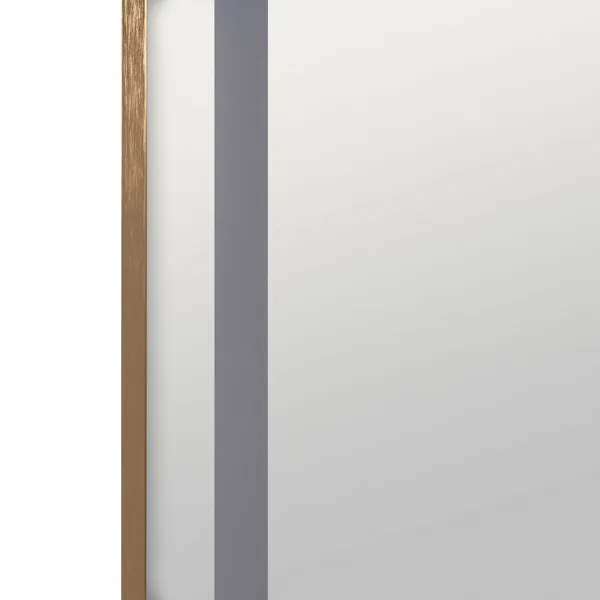 Настенное зеркало Позолоченный Зеркало 50 X 3 X 160 CM