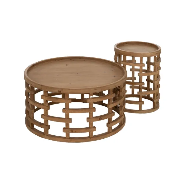 Centrālais galds Dabisks 80 x 80 x 36 cm