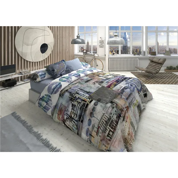 Duvet cover set Lois MEGANO P. Blue Single 3 Pieces