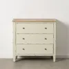 Komoda Rusvai gelsva Natūralus Eglės mediena Medžio MDF 90 X 42 X 85 CM