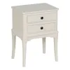 Ночной столик Белый древесина сосны Деревянный MDF 43 X 33 X 60 CM