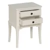 Ночной столик Белый древесина сосны Деревянный MDF 43 X 33 X 60 CM