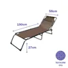 Sun-lounger Marbueno Brown 190 x 27 x 58 cm