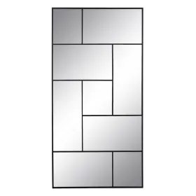 Sieninis veidrodis Juoda Vertikalus 90 x 2 x 180 cm