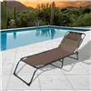 Sun-lounger Marbueno Brown 190 x 27 x 58 cm