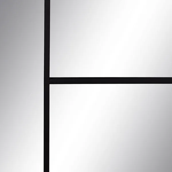 Seinapeegel Must Vertikaal 90 x 2 x 180 cm