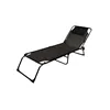 Sun-lounger Marbueno Black 190 x 27 x 58 cm Casual