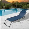 Sun-lounger Marbueno Blue 190 x 27 x 58 cm Casual