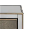 Nightstand CHLOE Golden Mirror Crystal MDF Wood 51 x 41 x 51 cm