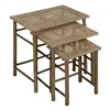 Side table Natural Bamboo 57 x 38 x 55 cm 45 x 32 x 47 cm 34 x 26 x 40 cm 3 Pieces (3 Units)