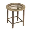 Side table Natural Bamboo 50 x 50 x 48 cm 38,5 x 38,5 x 40 cm 2 Pieces (2 Units)