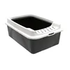 Cat Litter Box Rotho Bonnie Eco Black 57,2 x 39,3 x 20,9 cm Plastic