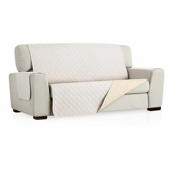 Sofa cover Belmarti Ivory 160 cm 3 places Reversible