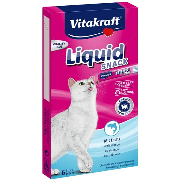 Snack for Cats Vitakraft Liquid Snack Salmon Chicken Fish Pig 90 g