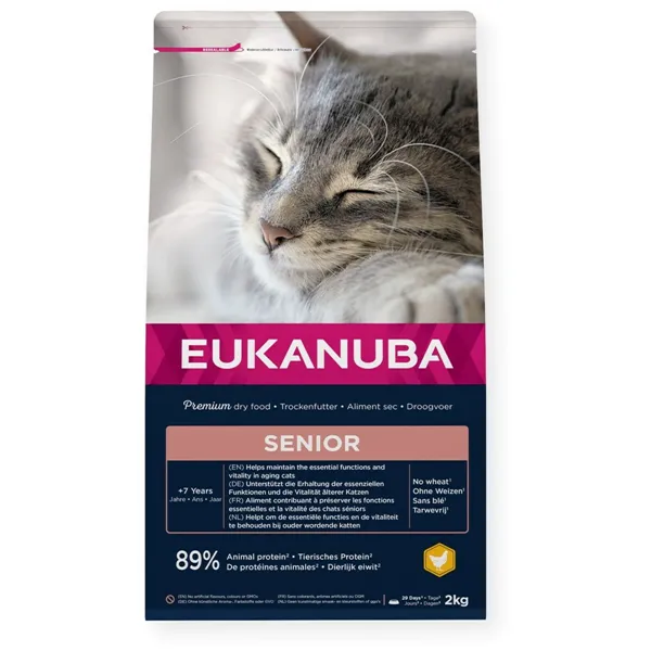 Cat food Eukanuba Senior Chicken Chicken 2 Kg