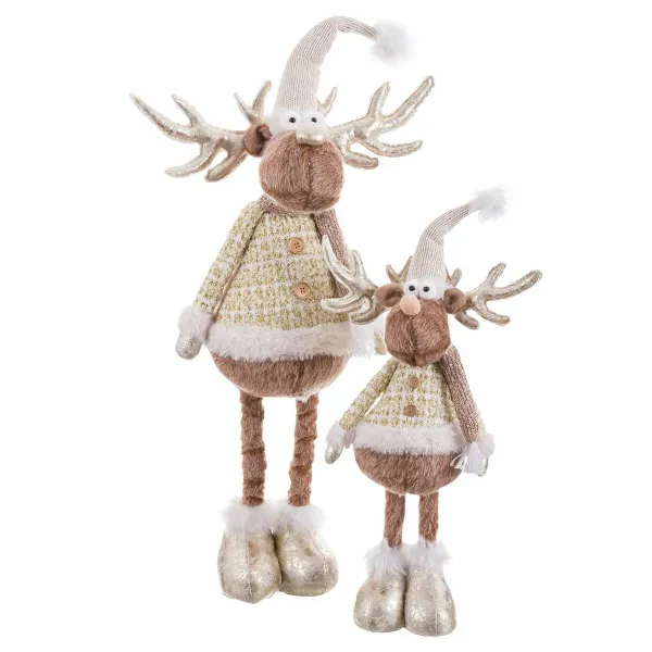 Decorative Figure Natural Deer 20 X 14 X 58 CM