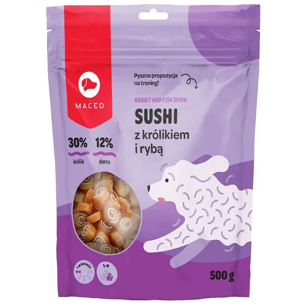 Dog Snack Maced Rabbit for sushi with fish Fish Rabbit 500 g