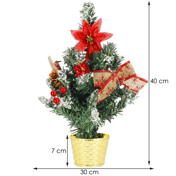 Ziemassvētku dekorācija-Ziemassvētku eglīte Springos CA1049 40cm