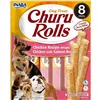 Dog Snack Inaba Churu Rolls Chicken with salmon Chicken Salmon Fish 8 x 12 g