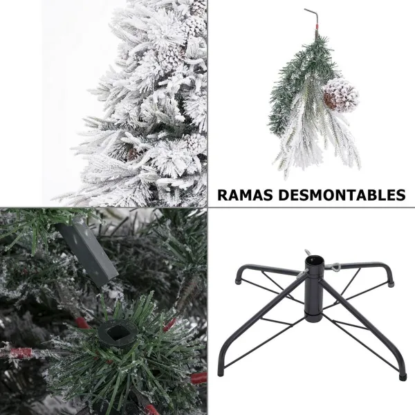 Christmas Tree PVC Polyethylene Pineapples Snowfall 80 x 80 x 180 cm