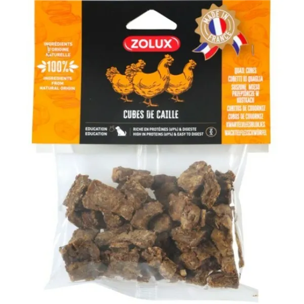 Dog Snack Zolux Quail cubes 150 g