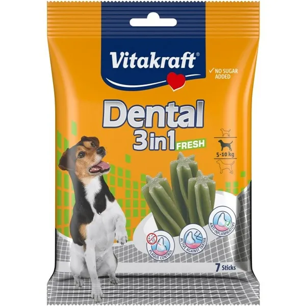 Dog Snack Vitakraft Dental Fresh 3in1 S 120 g