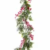 Joulukoristeköynnös Punainen Vihreä Muovinen 150 x 8 x 8 cm